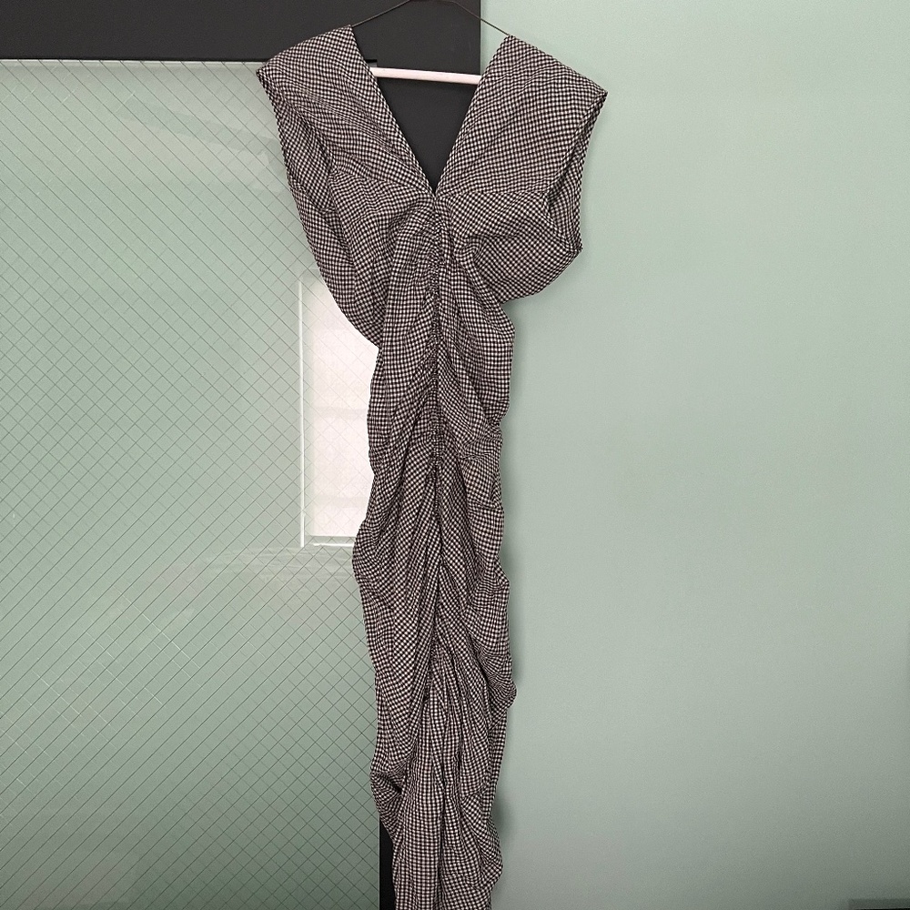 Shaina Mote Neeja Dress in Black Gingham